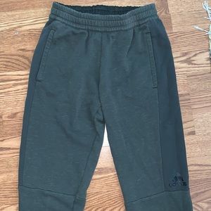 Adidas army green sweatpants.
